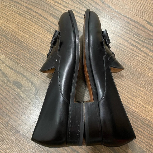 Bruno Magli Black Leather Slip On Tassel Loafers Shoes size 9 main image 6
